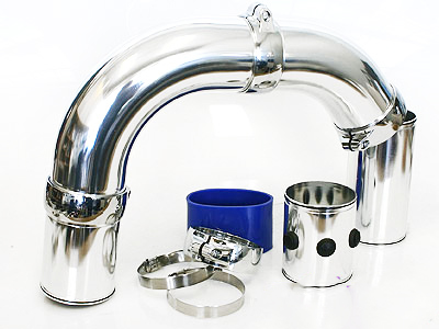 Universal Chrome Pipe Air Induction Kit