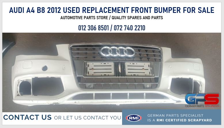 Audi A4 B8 2012 used replacement front bumper for sale - Private Seller Audi A4 B8 2012 used replacement front bumper for sale - Private Seller