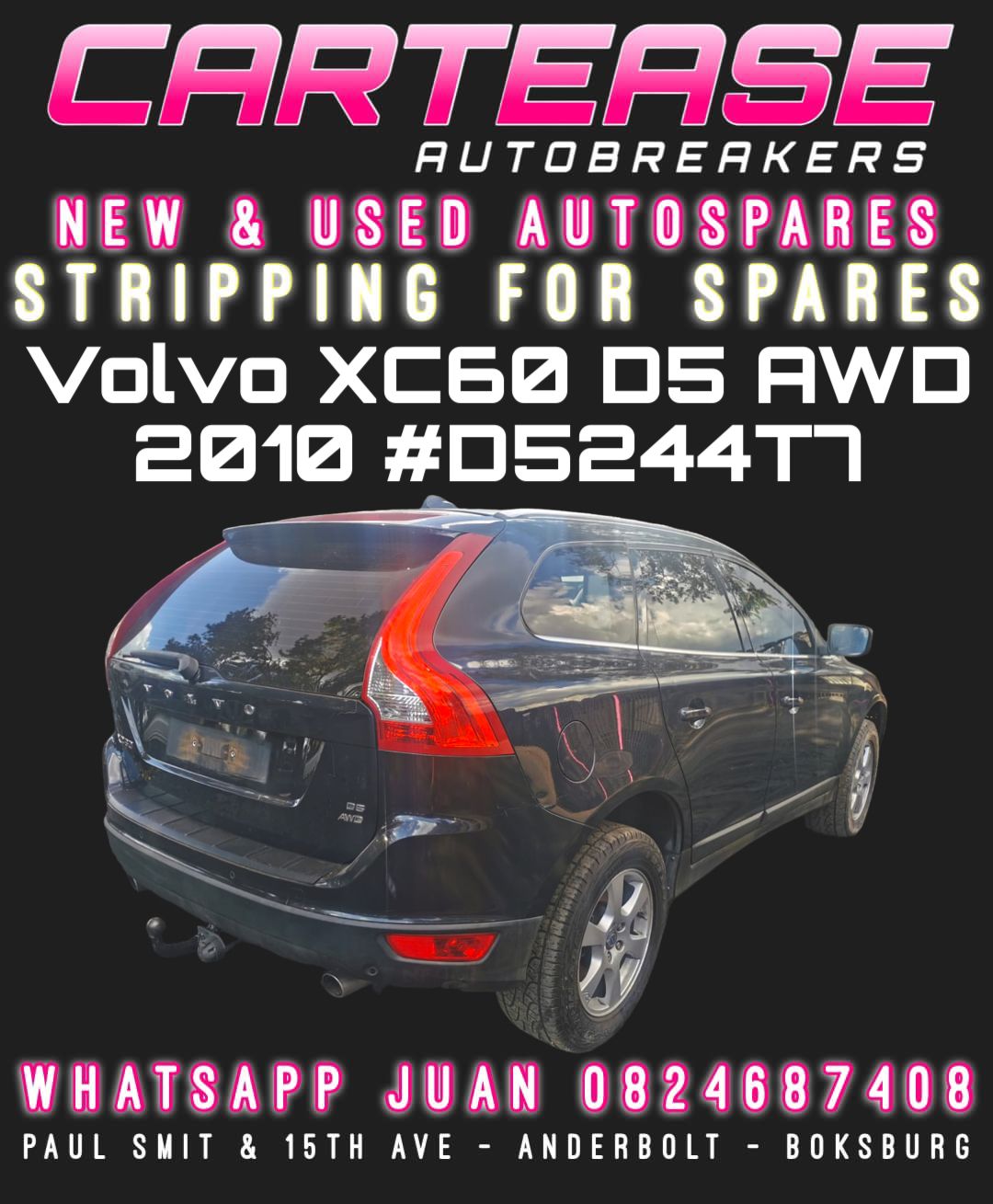 2010 VOLVO XC60 D5 AWD #D5544T7 STRIPPING FOR SPARES - Private Seller 2010 VOLVO XC60 D5 AWD #D5544T7 STRIPPING FOR SPARES - Private Seller