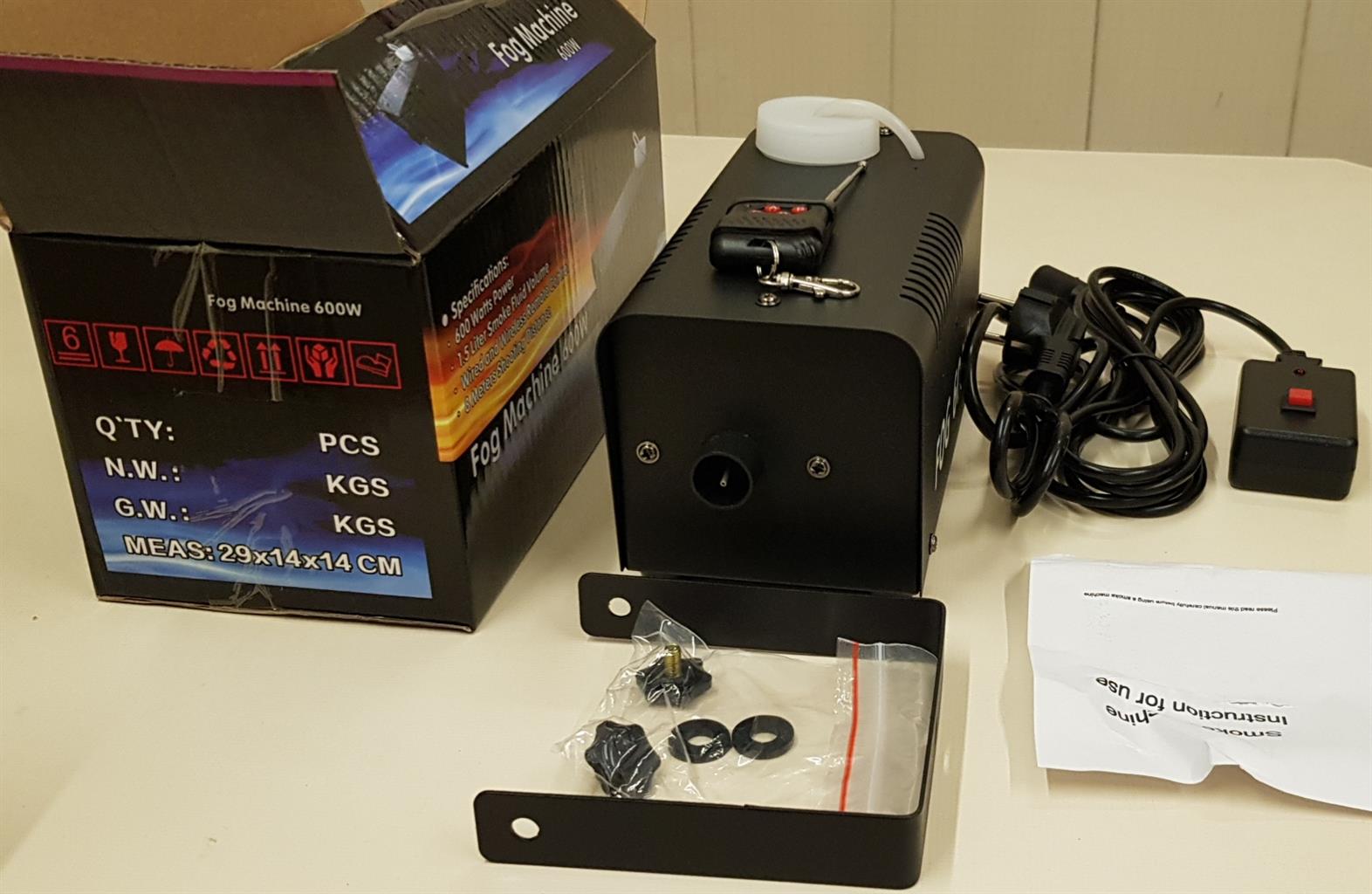 Smoke, Fog Machine 600W Heavy Duty, Compact & High Capacity.  Brand New Products Smoke, Fog Machine 600W Heavy Duty, Compact & High Capacity.  Brand New Products