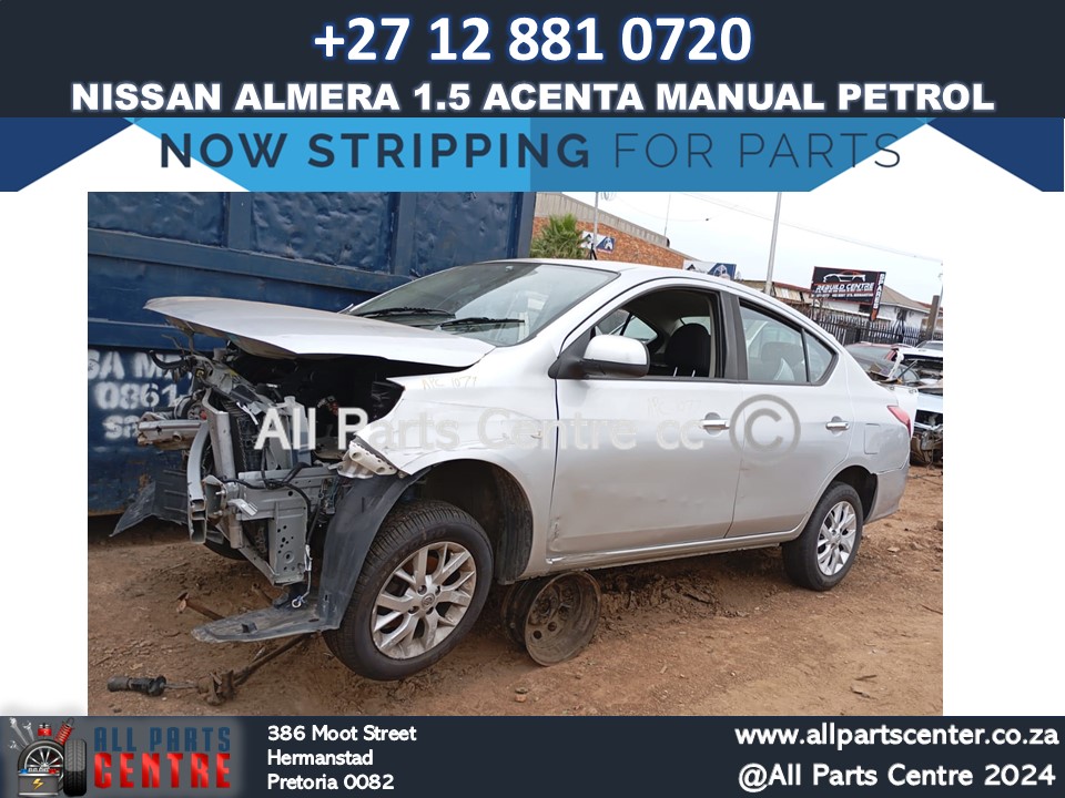 Nissan Almera 1.5 Acenta Manual Petrol Stripping for spares