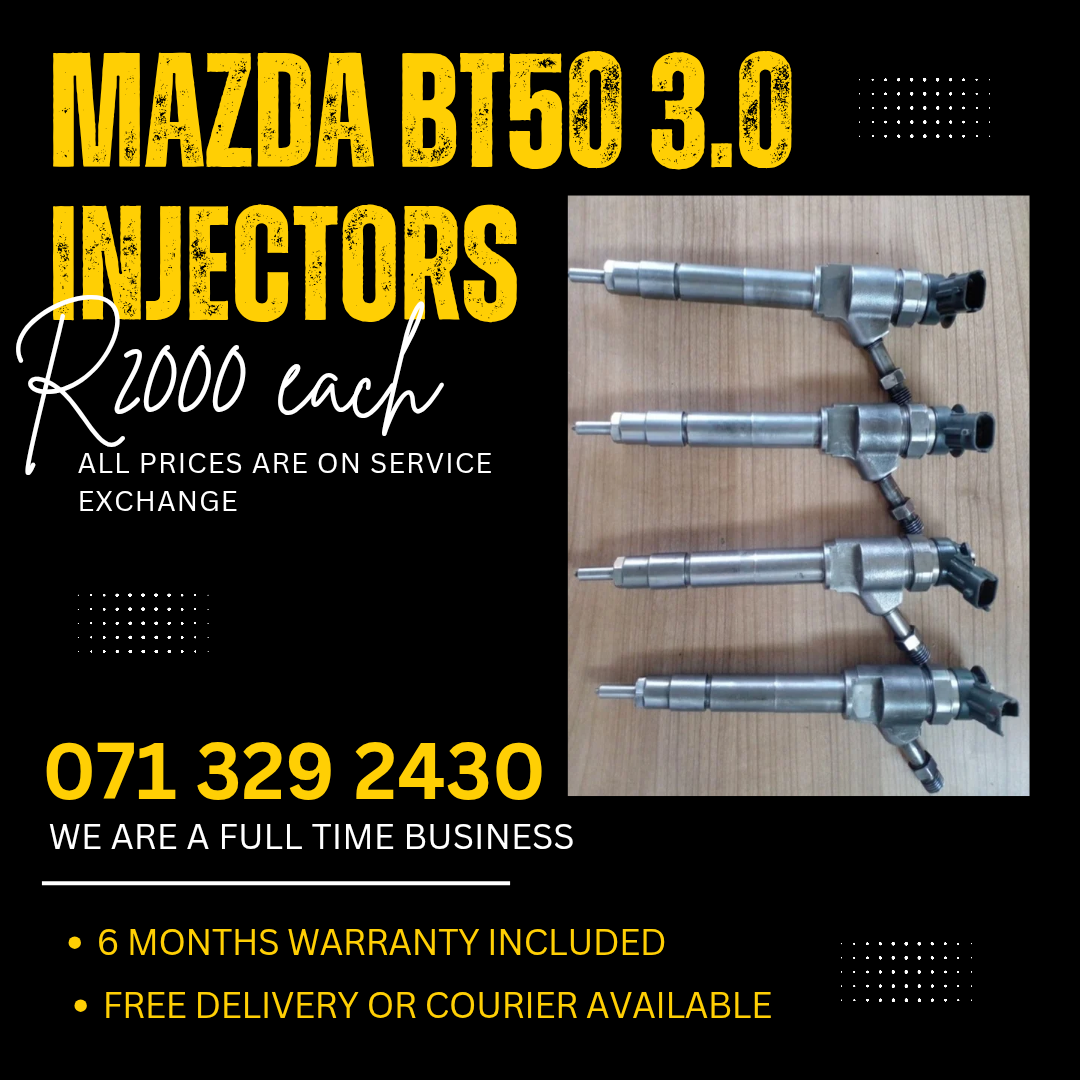 MAZDA BT50 3.0 DIESEL INJECTORS FOR SALE WITH WARRANTY - Private Seller MAZDA BT50 3.0 DIESEL INJECTORS FOR SALE WITH WARRANTY - Private Seller