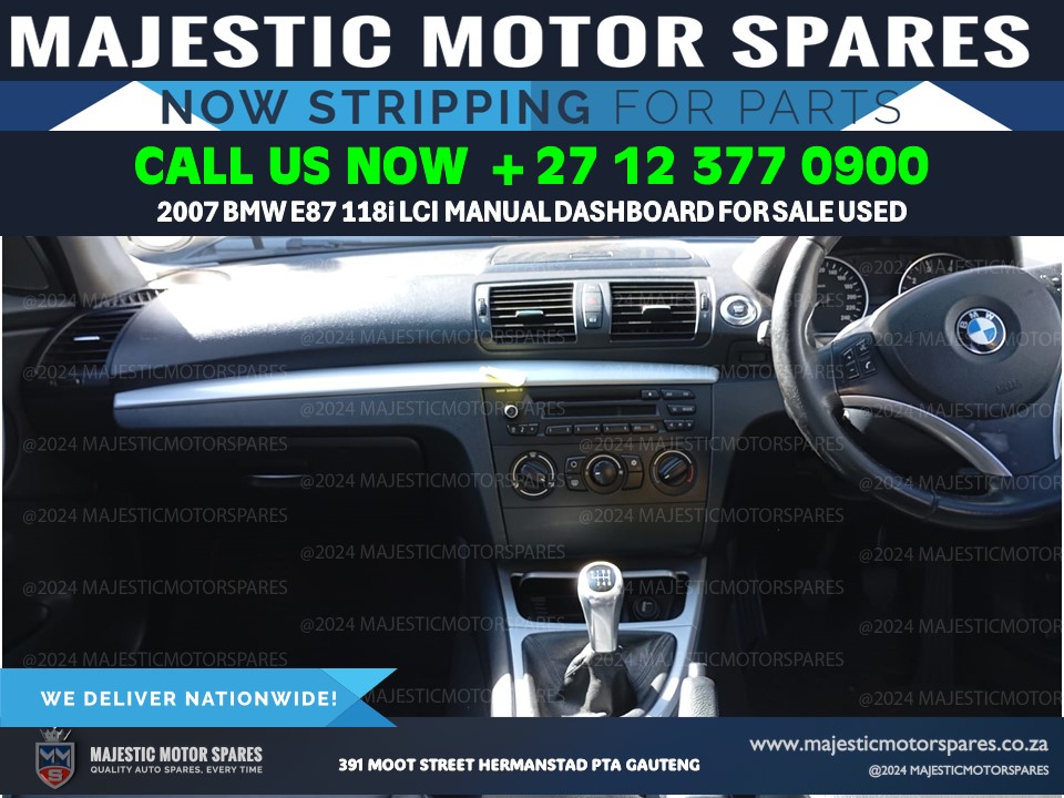 2007 BMW 118i E87 LCI Vehicle Dashboard for Sale - Private Seller