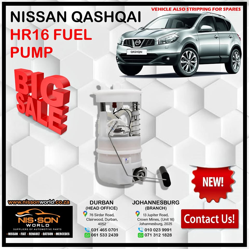 NISSAN QASHQAI FUEL PUMP HR16 - Private Seller