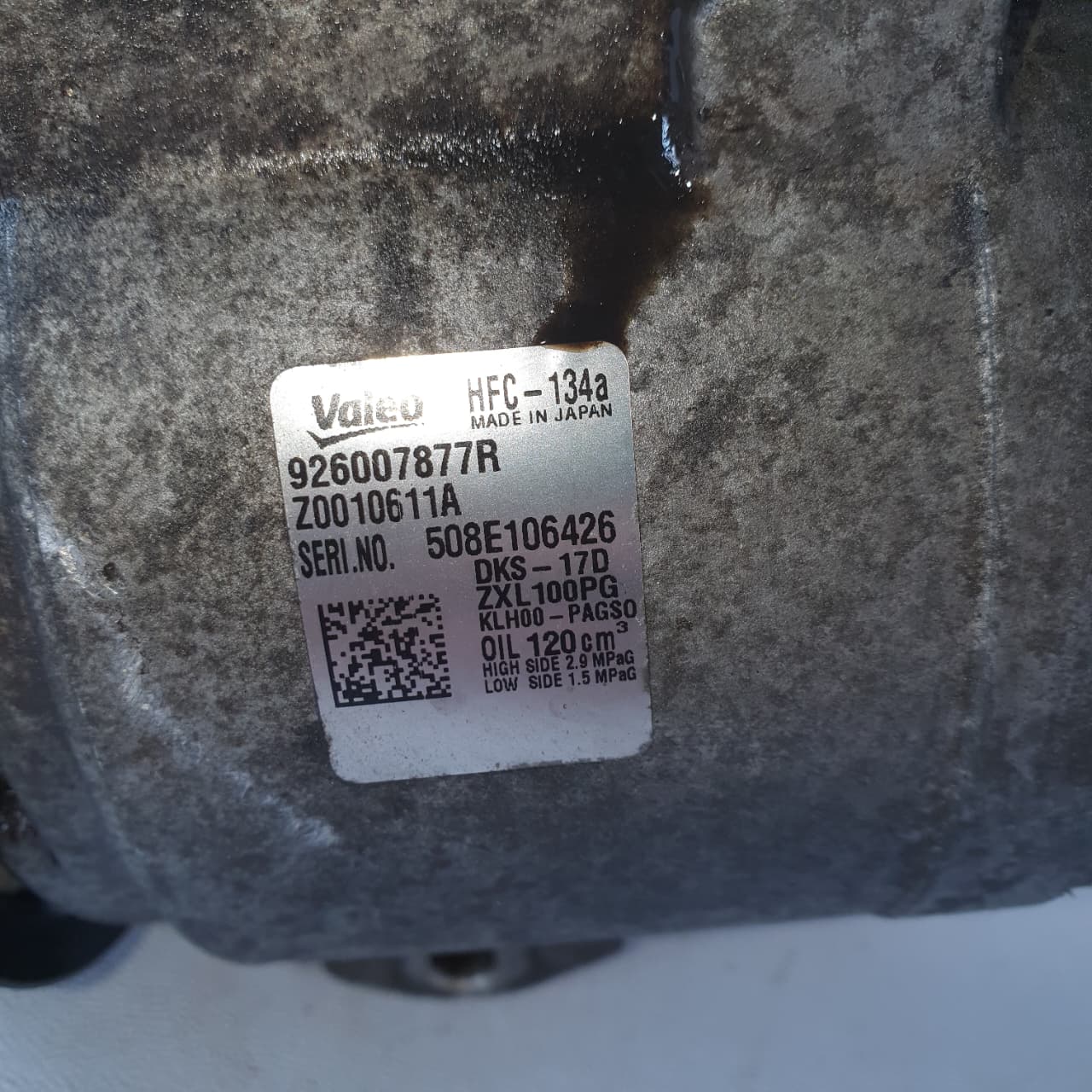 RENAULT KOLEOS 2.0L DIESEL AUTOMOTIVE AIR CONDITIONING COMPRESSOR (2008-2015) - Private Seller RENAULT KOLEOS 2.0L DIESEL AUTOMOTIVE AIR CONDITIONING COMPRESSOR (2008-2015) - Private Seller