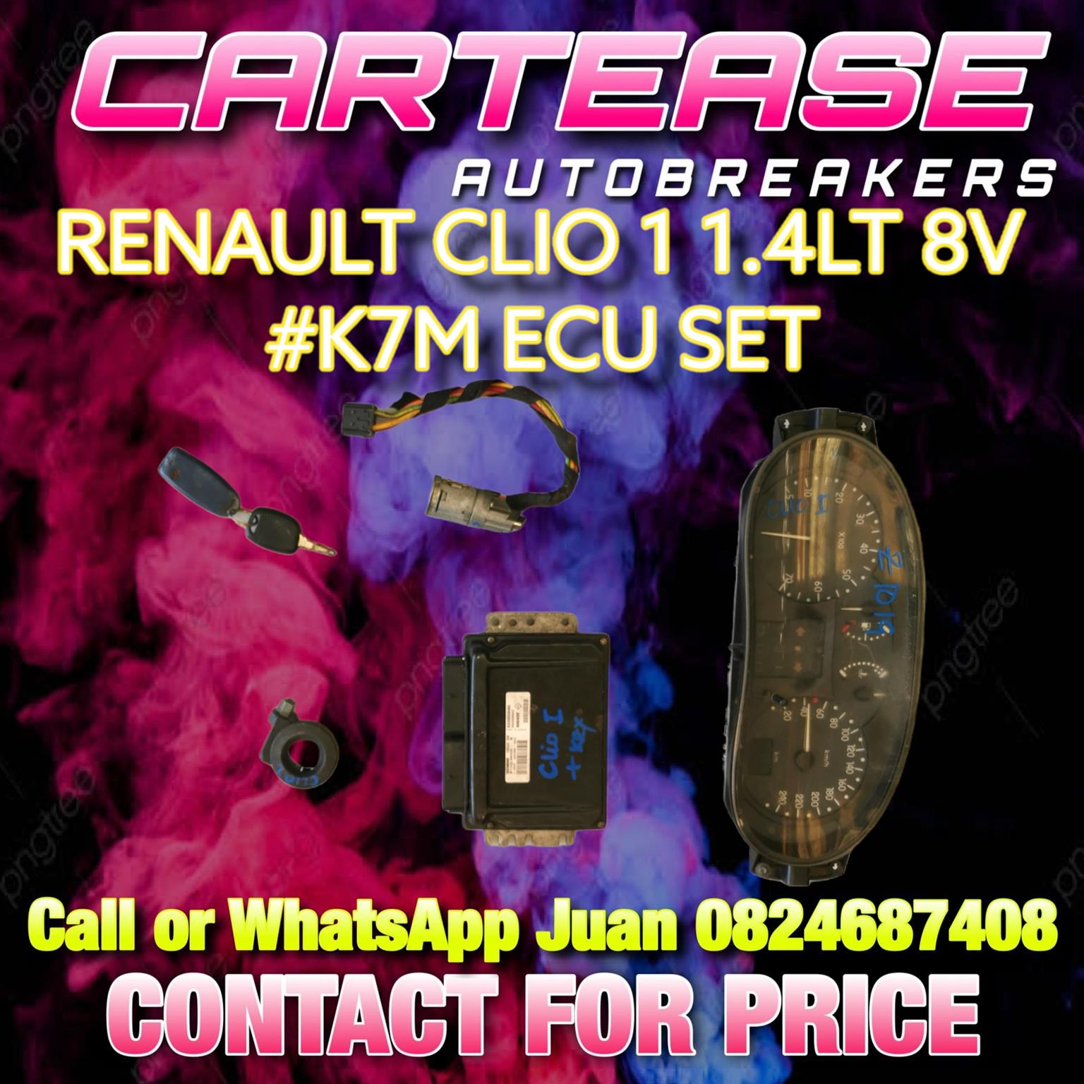 RENAULT CLIO 1 1.4LT 8V #K7M ECU SET - Private Seller RENAULT CLIO 1 1.4LT 8V #K7M ECU SET - Private Seller