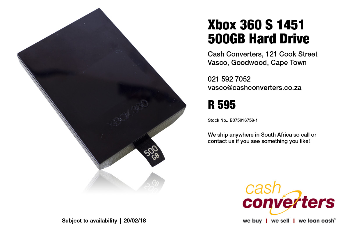 xbox 360 hard drive 500gb