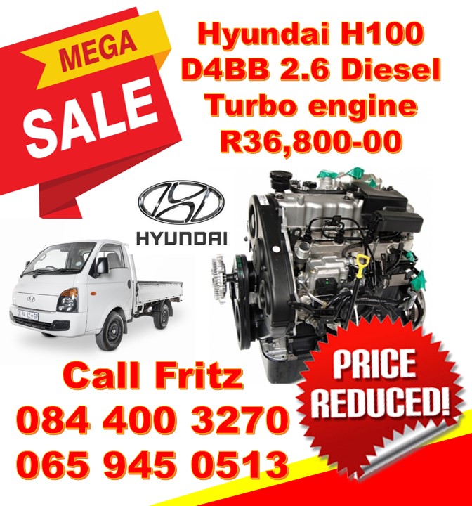 Hyundai H100 D4BA 2.5 Diesel non-turbo engine for sale. While stocks last! - Private Seller Hyundai H100 D4BA 2.5 Diesel non-turbo engine for sale. While stocks last! - Private Seller