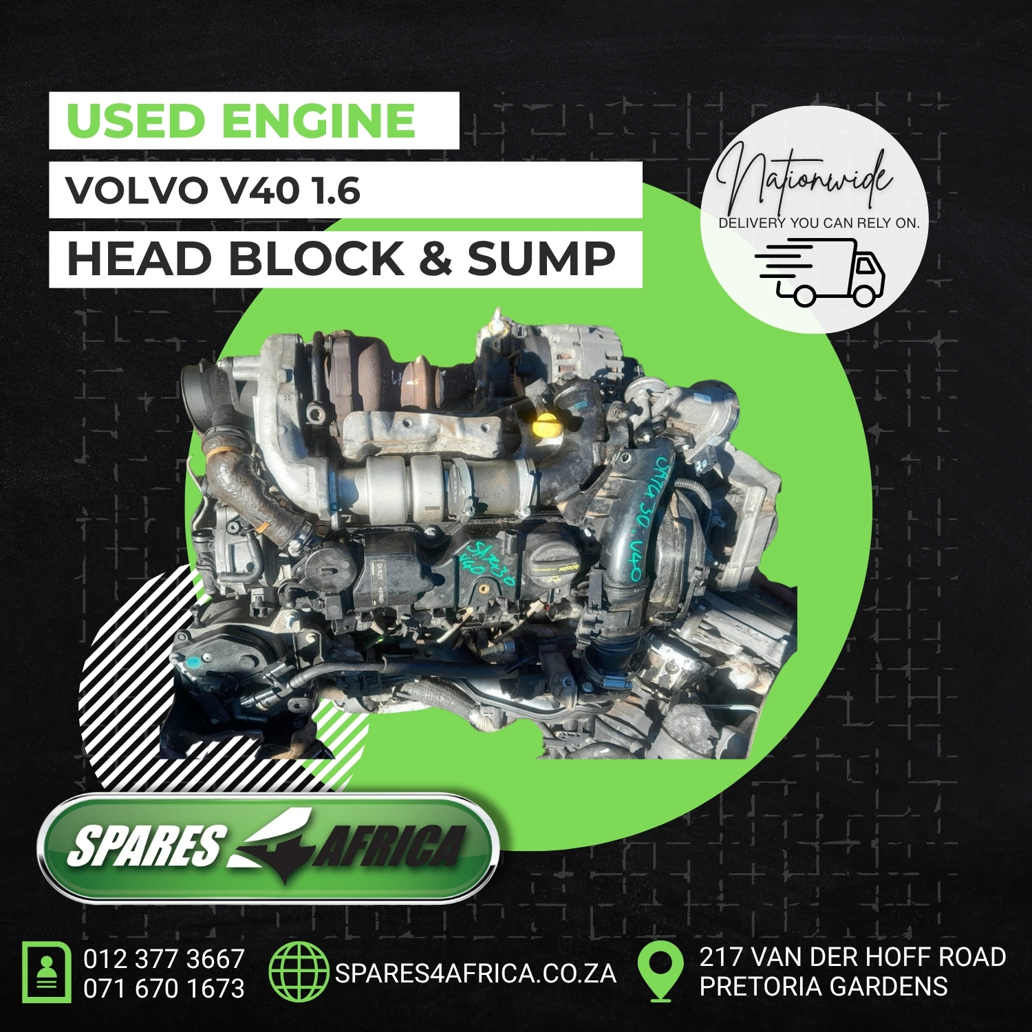 VOLVO V40 / S40 1.6 ENGINE (USED) – FOR SALE - Private Seller VOLVO V40 / S40 1.6 ENGINE (USED) – FOR SALE - Private Seller