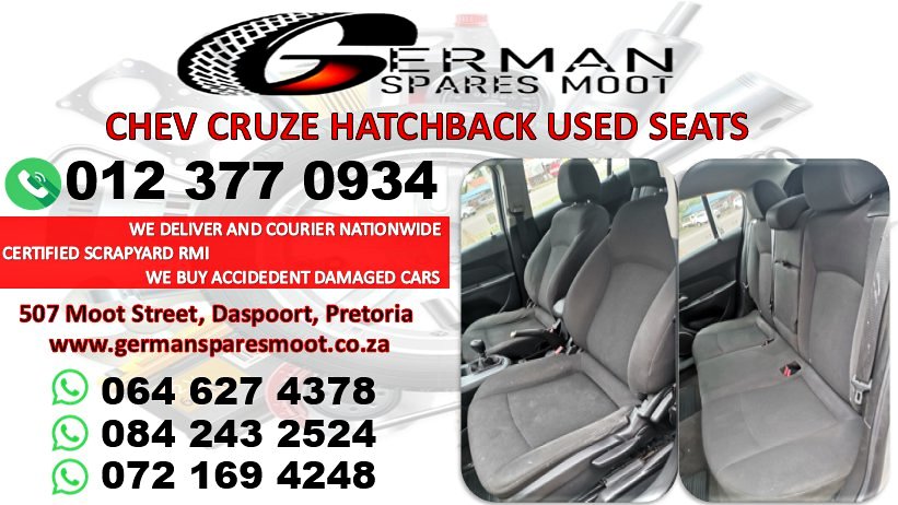 2012 Chev Cruze Hatchback Used Seats for Sale