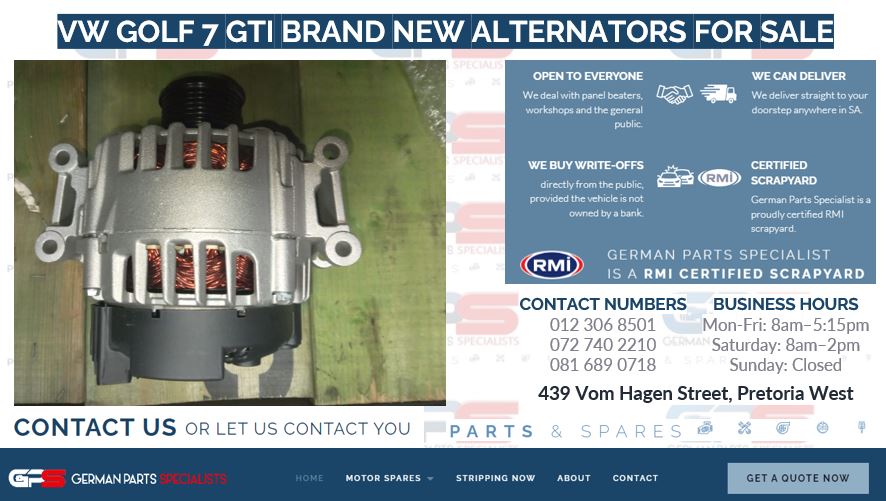 VW GOLF 7 GTI BRAND NEW ALTERNATORS FOR SALE - Private Seller VW GOLF 7 GTI BRAND NEW ALTERNATORS FOR SALE - Private Seller