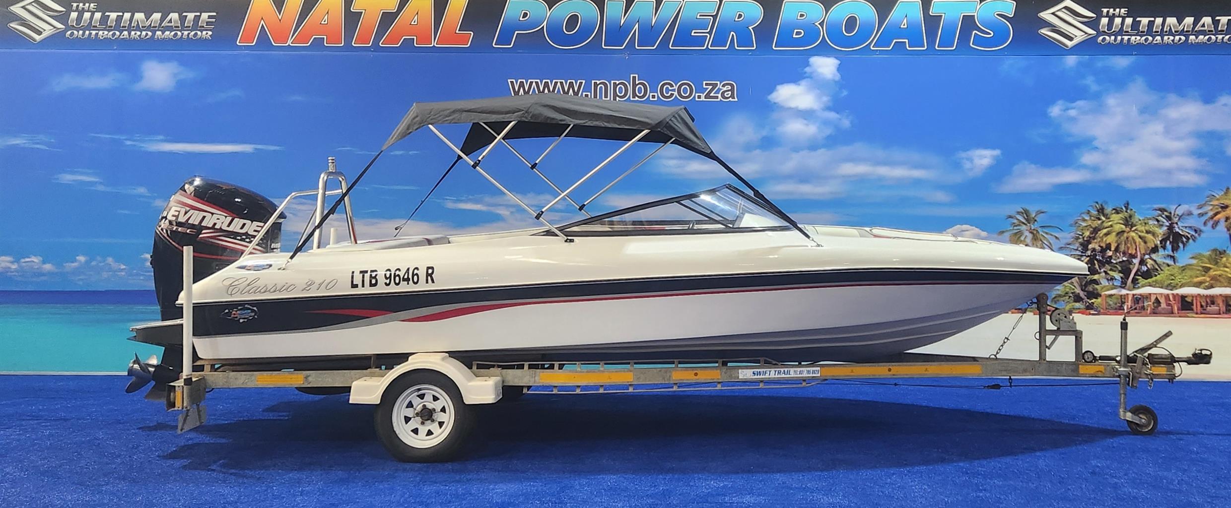 CLASSIC 210 ON TRAILER 200 HP EVINRUDE ETEC CLASSIC 210 ON TRAILER 200 HP EVINRUDE ETEC