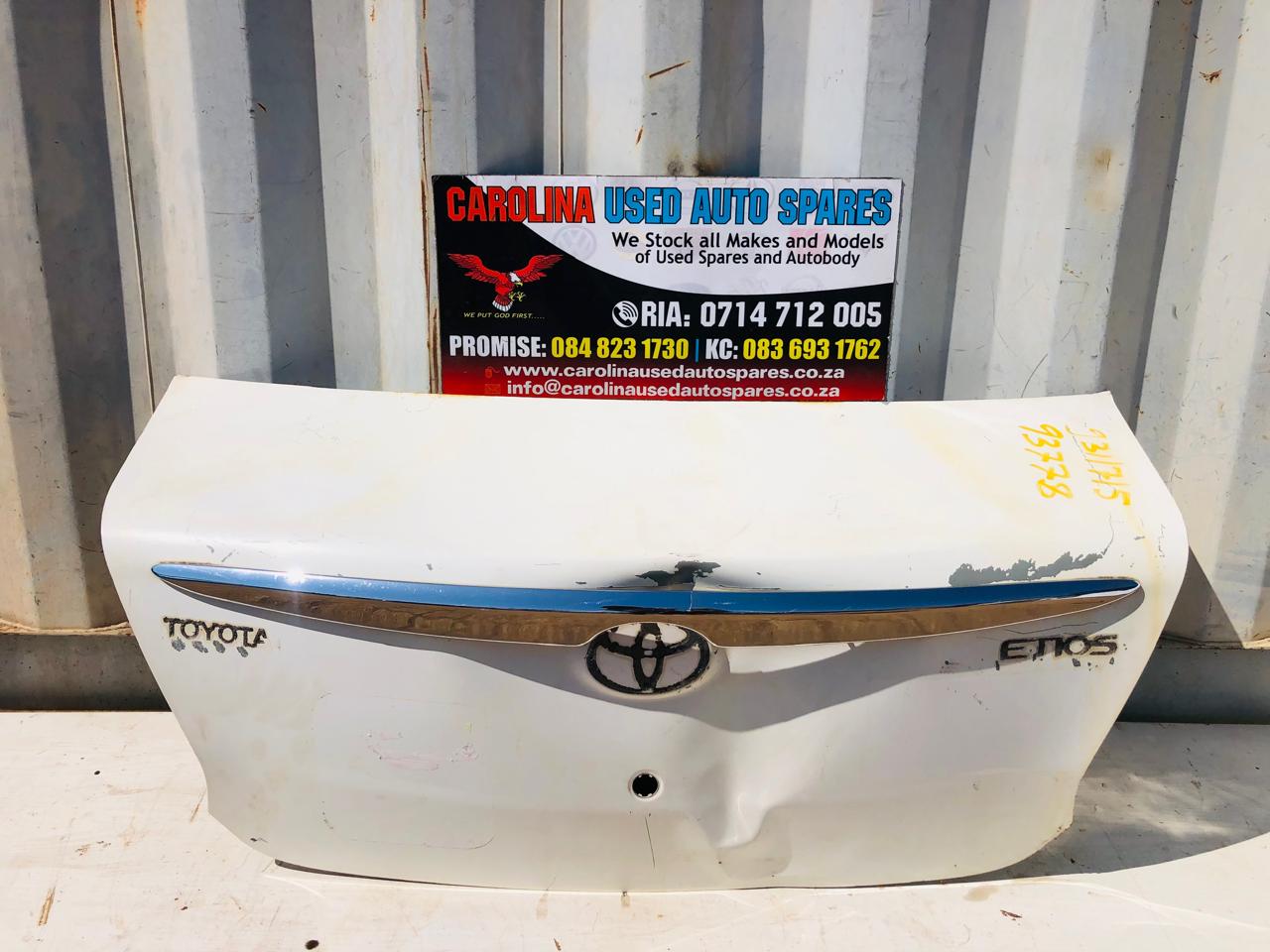 Toyota Etios bootlid (2013-2017) - Private Seller Toyota Etios bootlid (2013-2017) - Private Seller