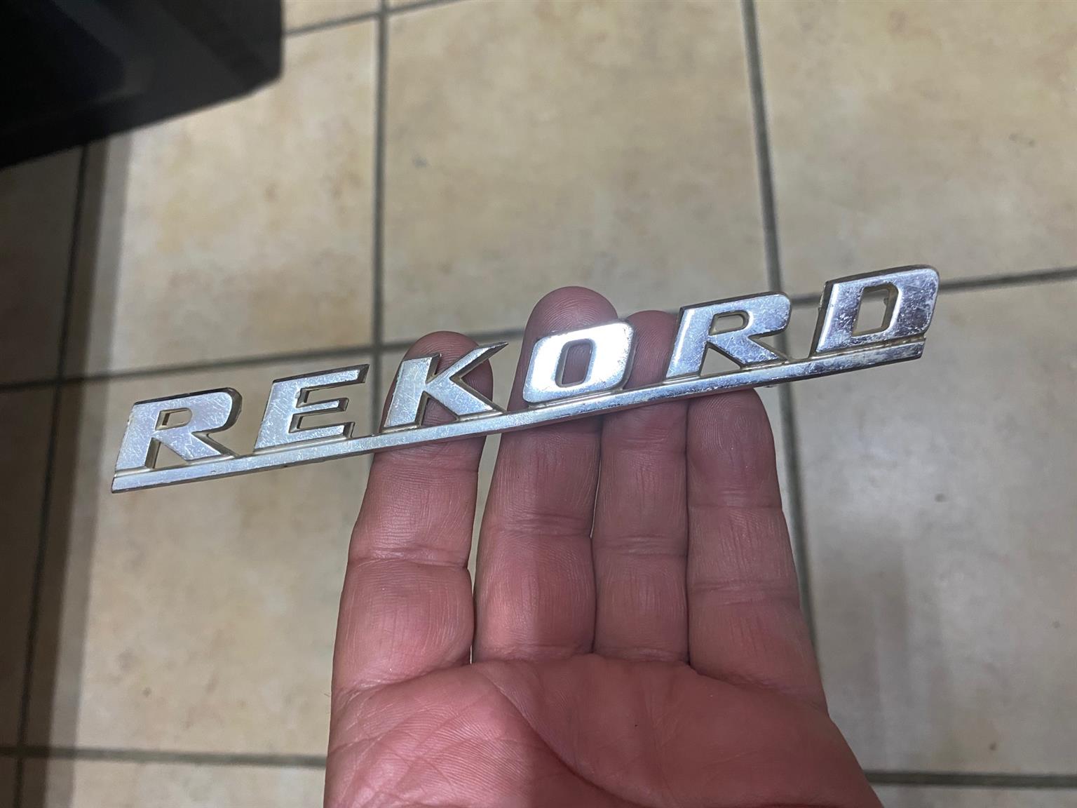 Opel record badge cast aluminium emblem - Private Seller Opel record badge cast aluminium emblem - Private Seller