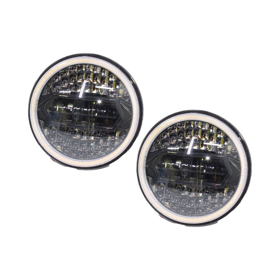 7-Inch Spider Eye Design Headlights with Hi Beam (Pair)