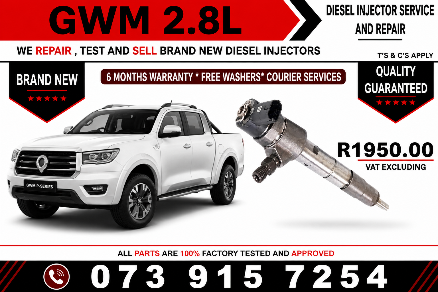 GWM_2.8L_Bosch_Diesel_Fuel_Injectors - Private Seller GWM_2.8L_Bosch_Diesel_Fuel_Injectors - Private Seller