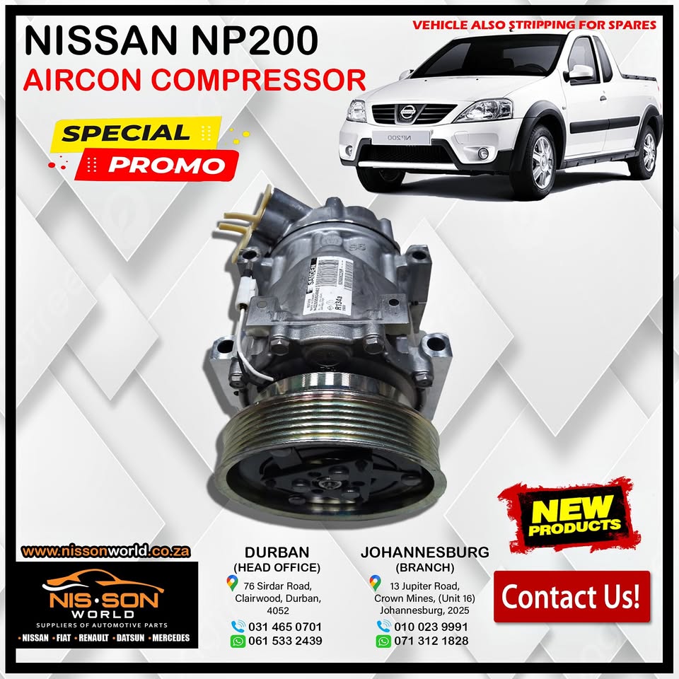 NISSAN NP200 AIRCON COMPRESSOR