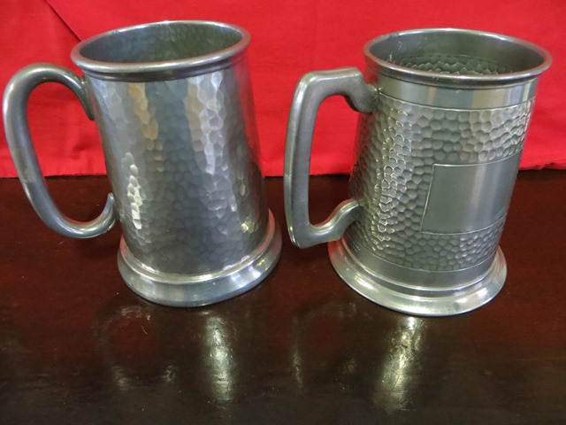 Beer mugs, Glasses and beer cans