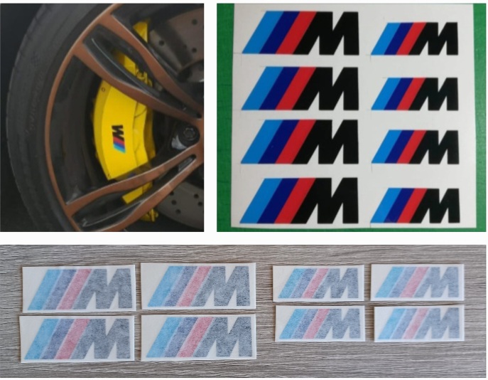BMW M Logo brake caliper stickers decals sets - Private Seller