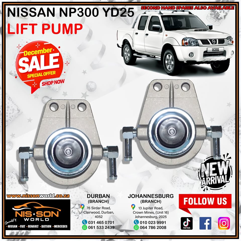 Nissan NP300 YD25 Lift Pump - Private Seller Nissan NP300 YD25 Lift Pump - Private Seller