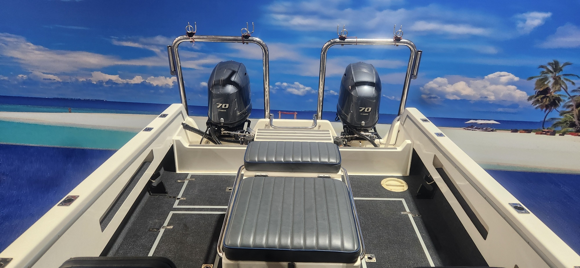 YELDCAT 17 FT ON TRAILER 2 X 70 YAMAHA 4 STROKES