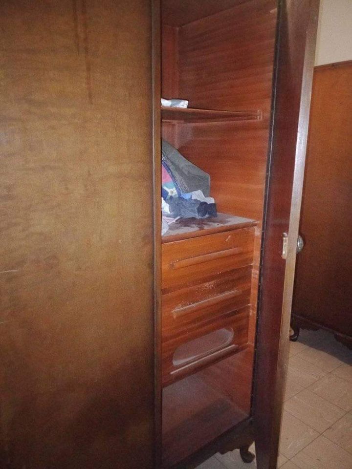 Antique 3 door and 2 door wardrobe