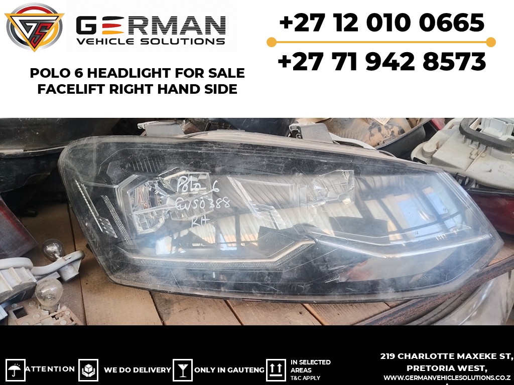 VW polo 6 facelift right-side headlight for sale - Private Seller VW polo 6 facelift right-side headlight for sale - Private Seller