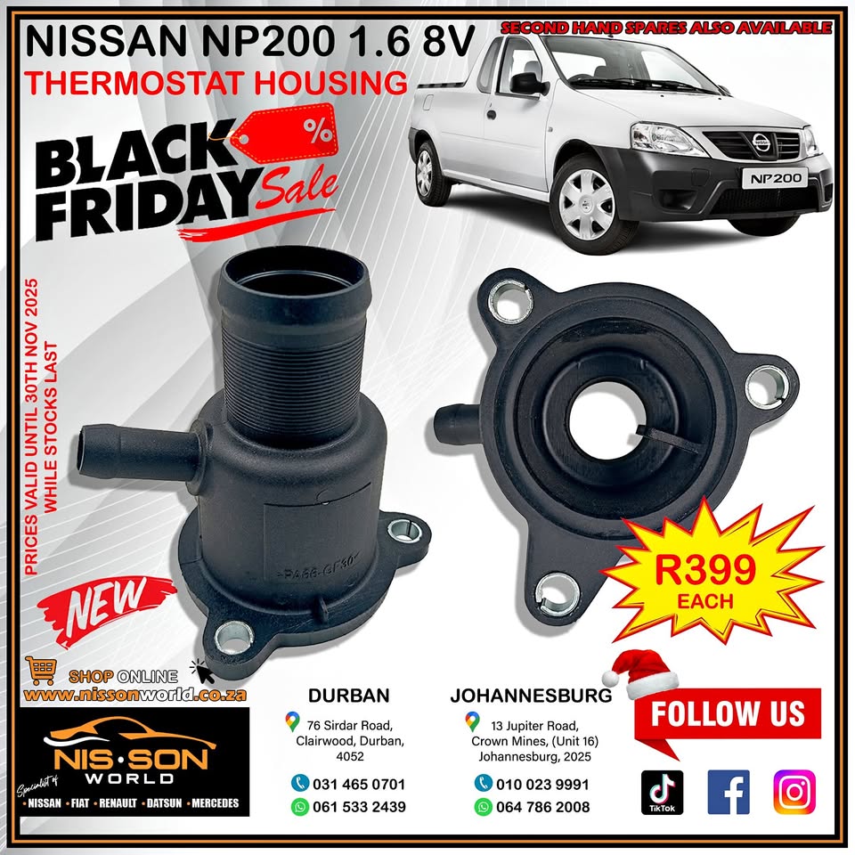 NISSAN NP200 1.6 8V THERMOSTAT HOUSING - Private Seller NISSAN NP200 1.6 8V THERMOSTAT HOUSING - Private Seller