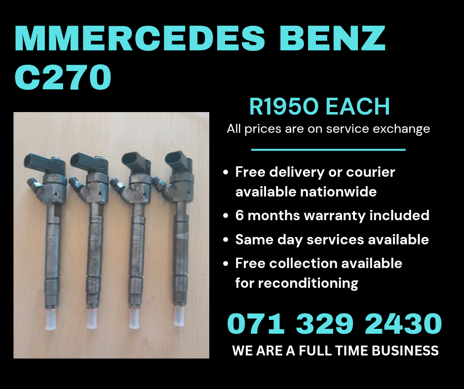 MERCEDES BENZ C270 INJECTORS FOR SALE WITH WARRANTY INCLUDED - Private Seller MERCEDES BENZ C270 INJECTORS FOR SALE WITH WARRANTY INCLUDED - Private Seller