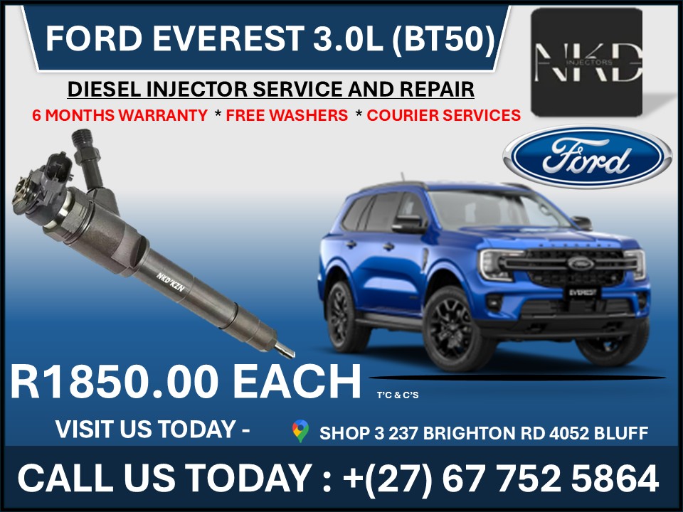 Ford Everest 3.0L(Bt50) Diesel injectors - Private Seller Ford Everest 3.0L(Bt50) Diesel injectors - Private Seller