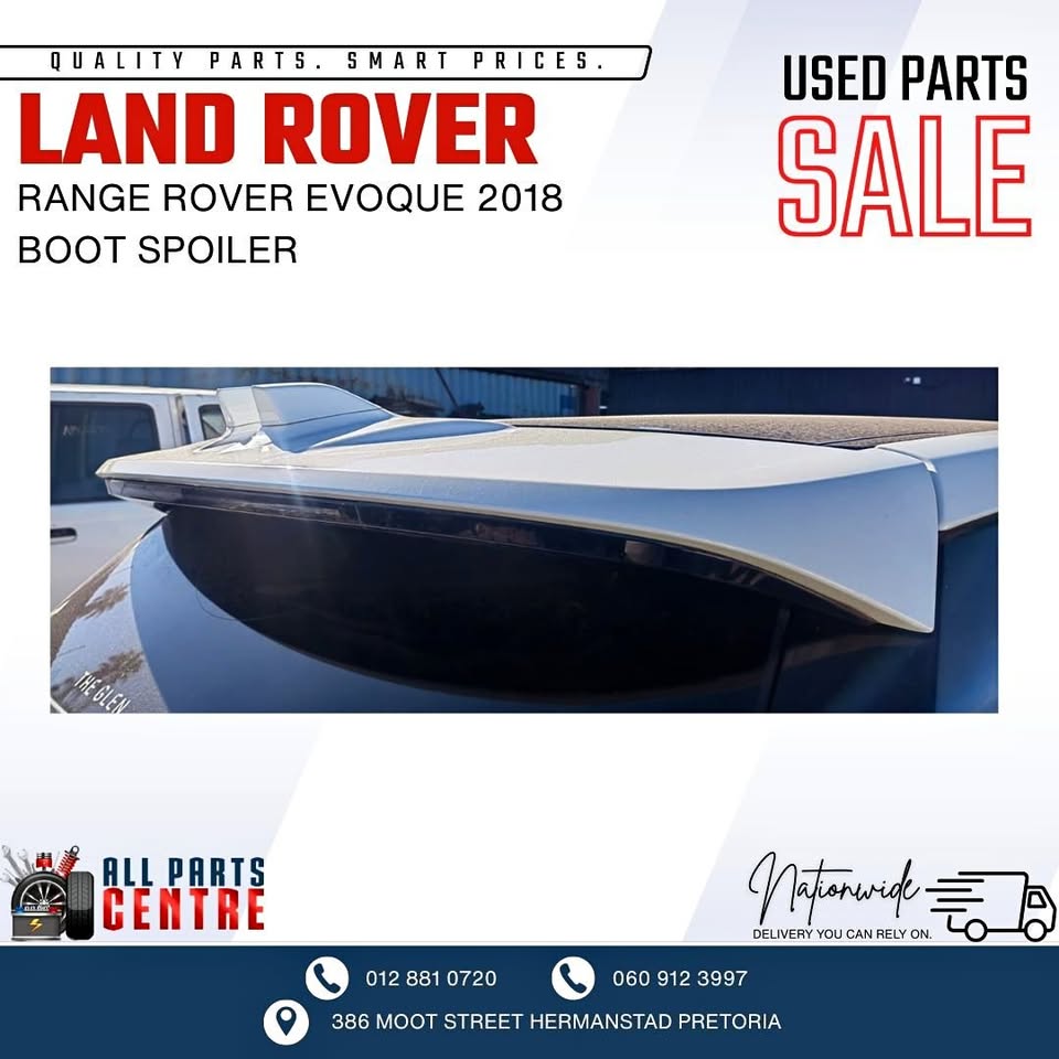 Land Rover Range Rover Evoque 2018 Boot Spoiler - Private Seller Land Rover Range Rover Evoque 2018 Boot Spoiler - Private Seller