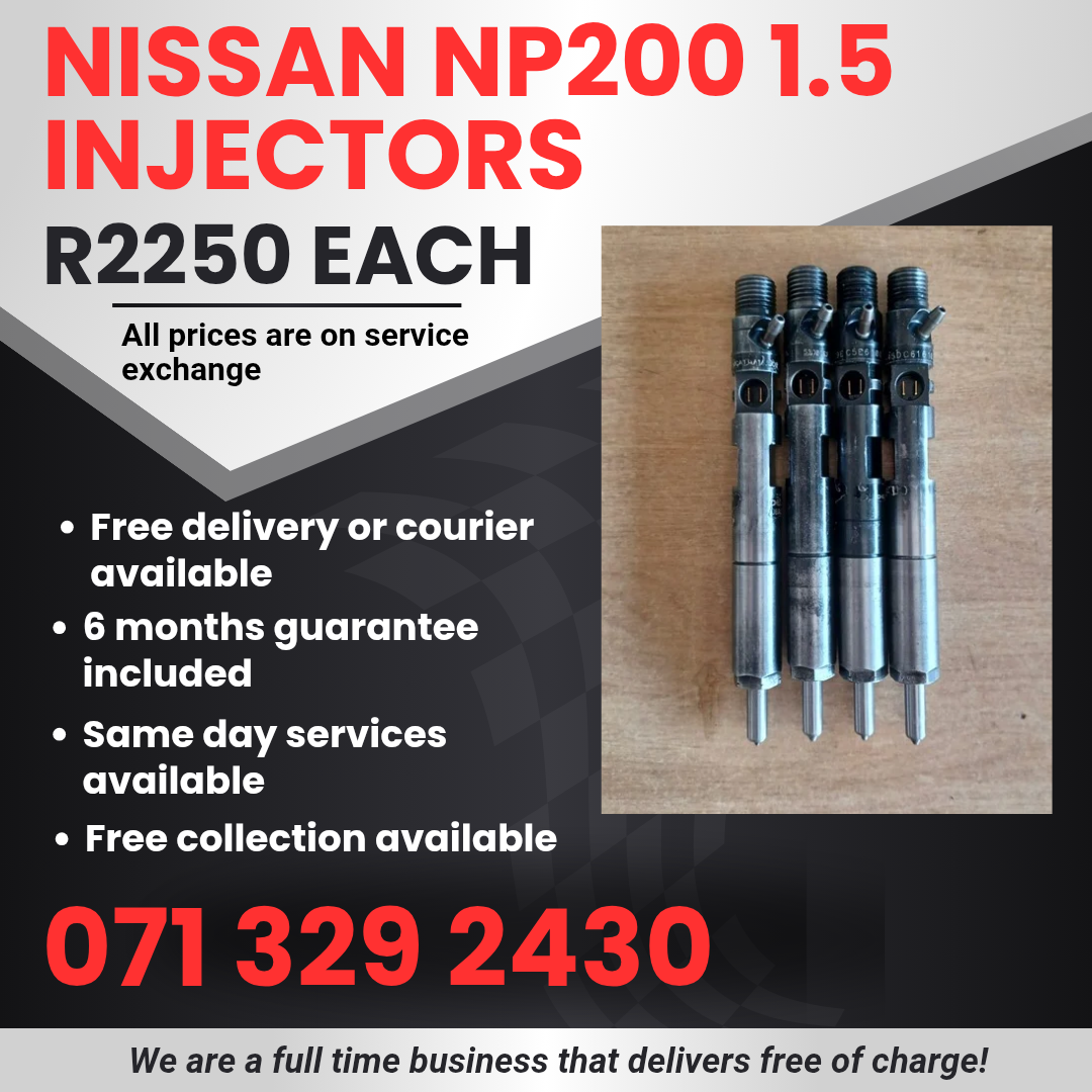 NISSAN NP200 1.5 INJECTORS FOR SALE WITH WARRANTY - Private Seller NISSAN NP200 1.5 INJECTORS FOR SALE WITH WARRANTY - Private Seller