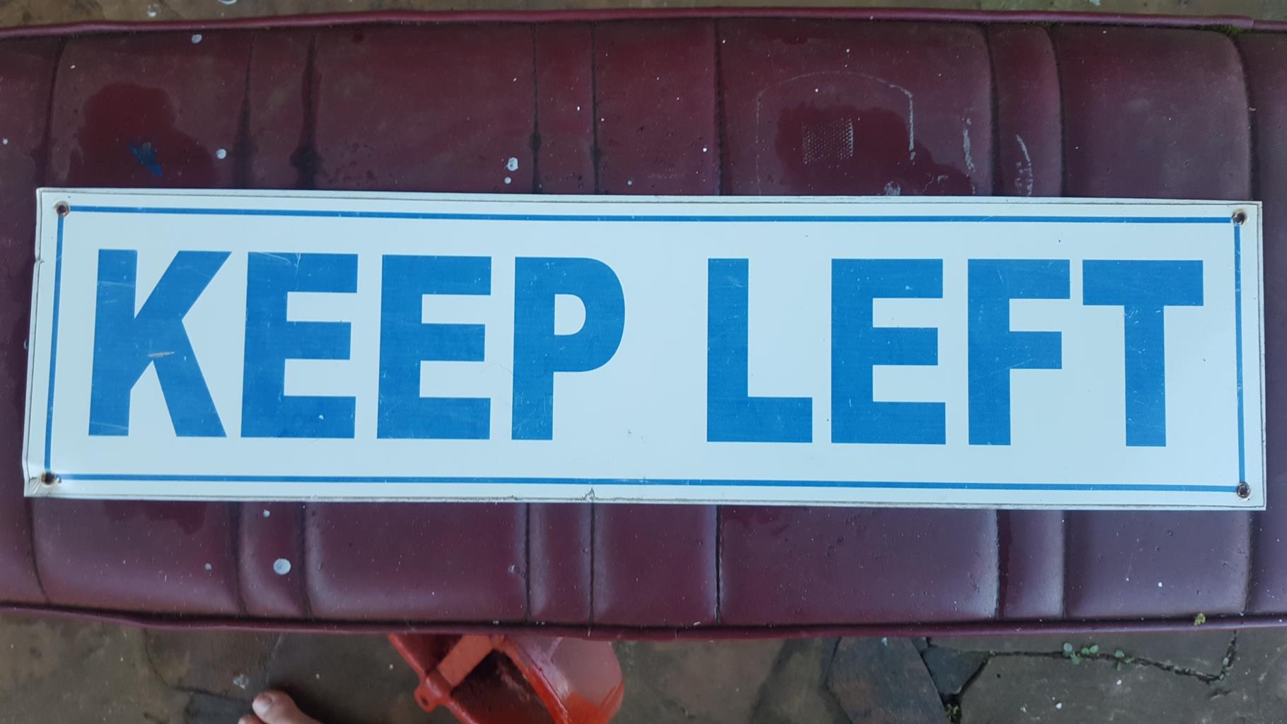 keep left SIGN