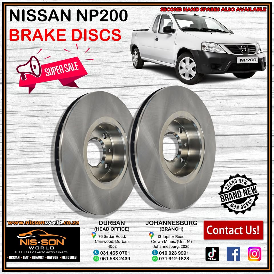 NISSAN NP200 BRAKE DISCS - Private Seller NISSAN NP200 BRAKE DISCS - Private Seller