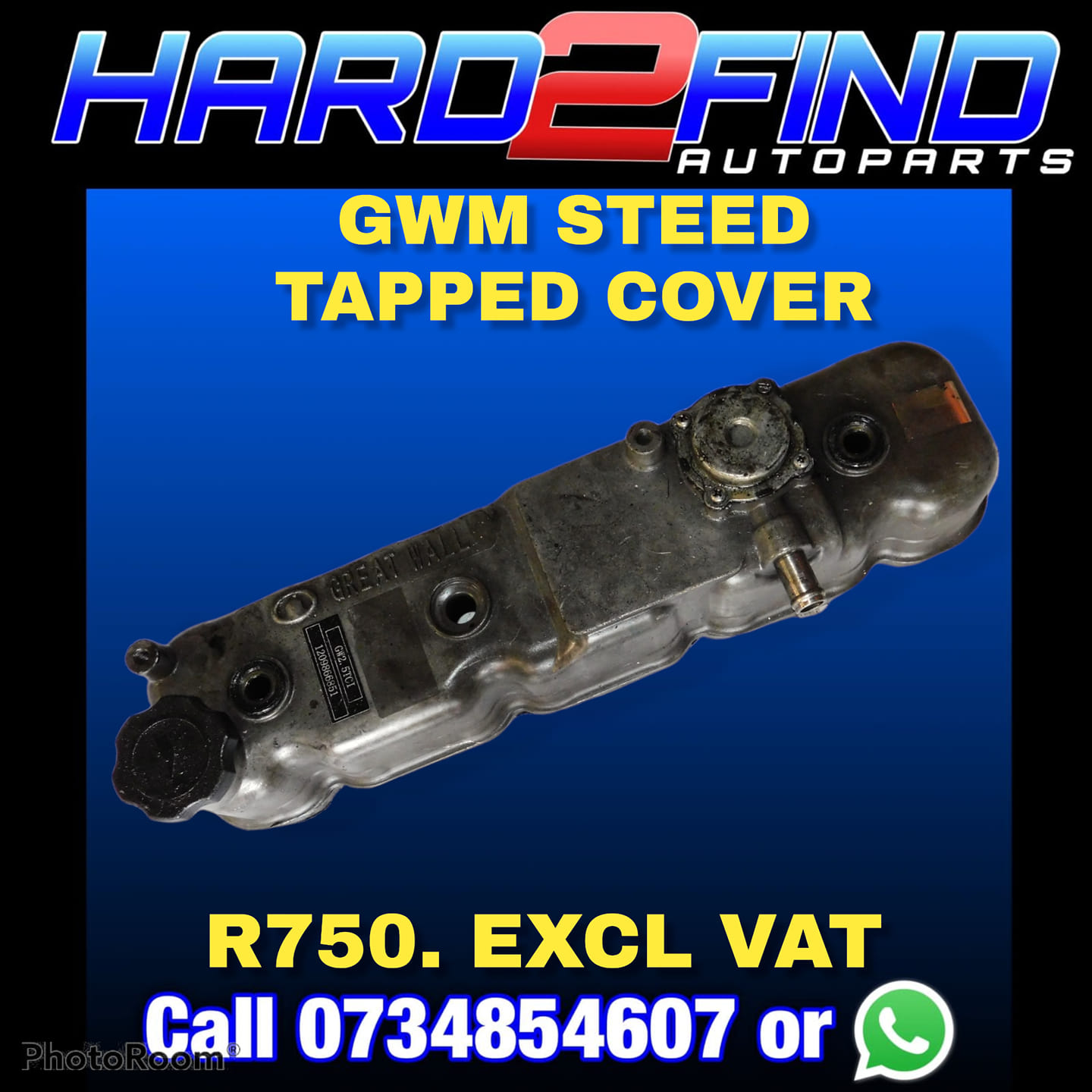 GWM STEED TAPPED COVER EXCL VAT - Private Seller GWM STEED TAPPED COVER EXCL VAT - Private Seller