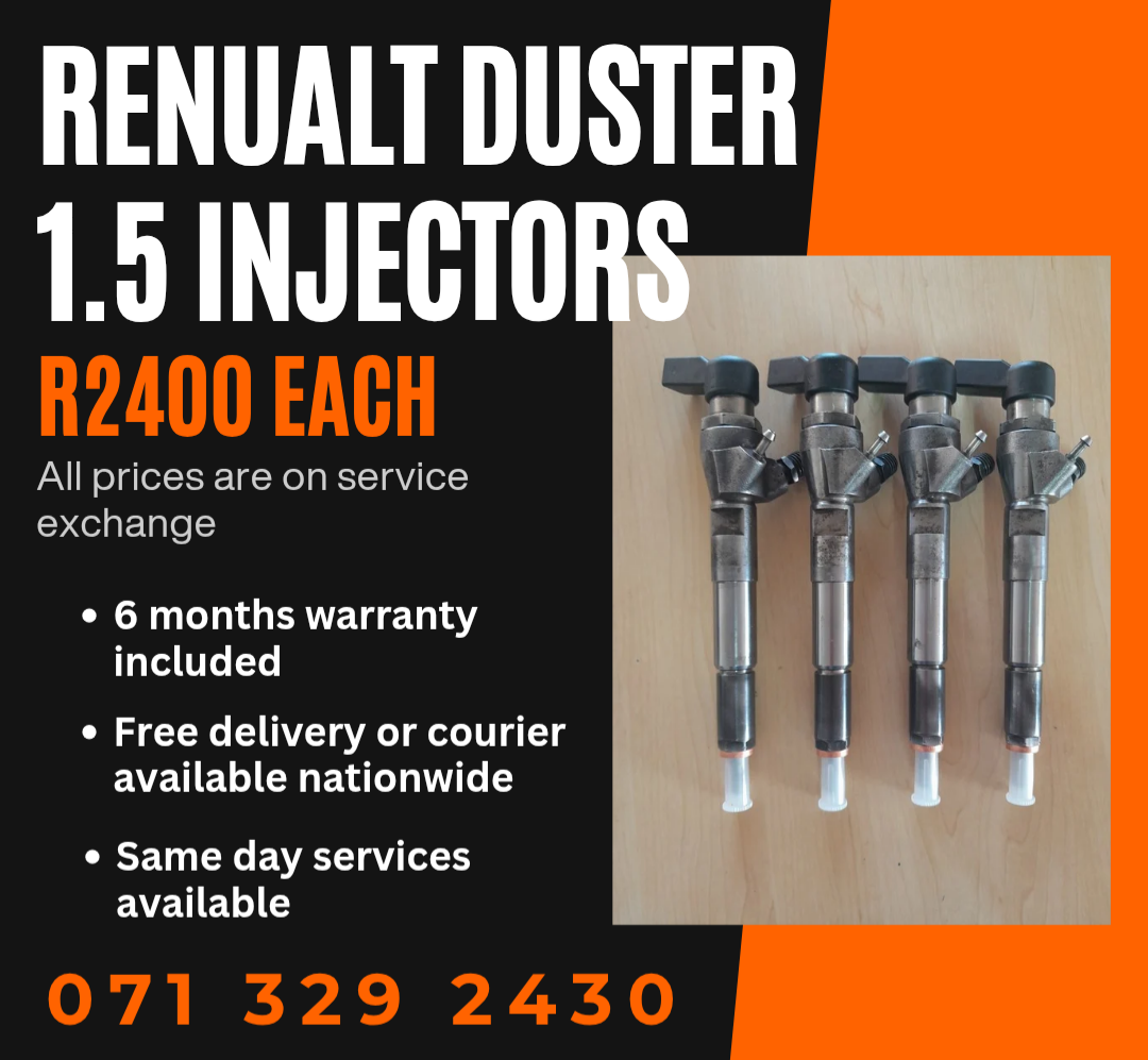 RENUALT DUSTER 1.5 DIESEL INJECTORS FOR SALE WITH WARRANTY - Private Seller RENUALT DUSTER 1.5 DIESEL INJECTORS FOR SALE WITH WARRANTY - Private Seller