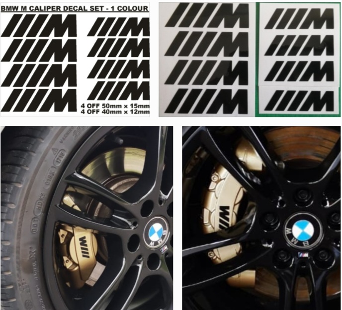 BMW M Logo brake caliper stickers sets - Private Seller BMW M Logo brake caliper stickers sets - Private Seller