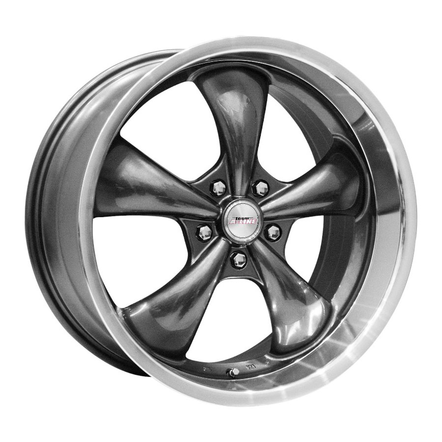 20″ A-Line Viper 5/114 Gunmetal Machine Lip Alloy Wheels