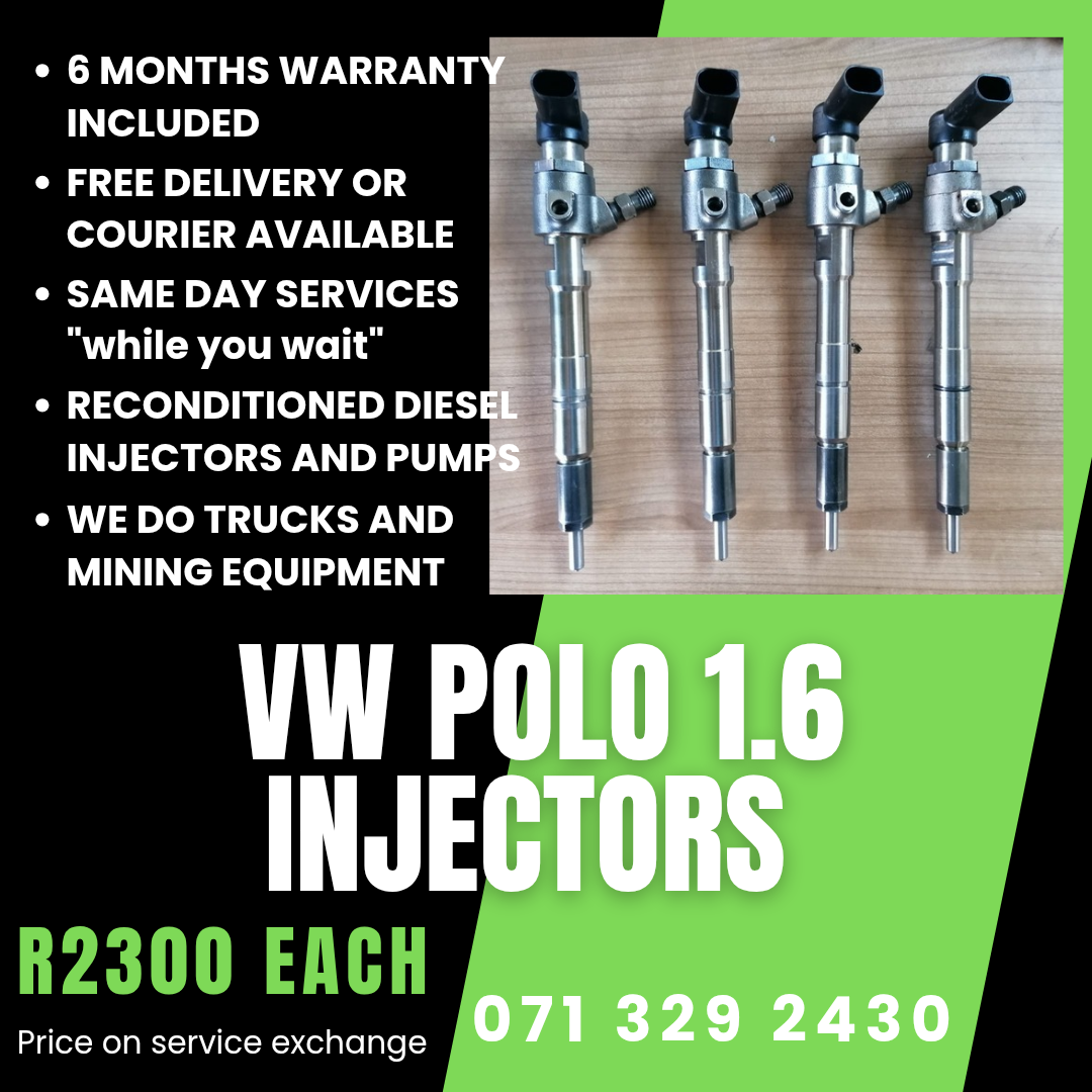 VW POLO 1.6 INJECTORS FOR SALE WITH WARRANTY - Private Seller VW POLO 1.6 INJECTORS FOR SALE WITH WARRANTY - Private Seller