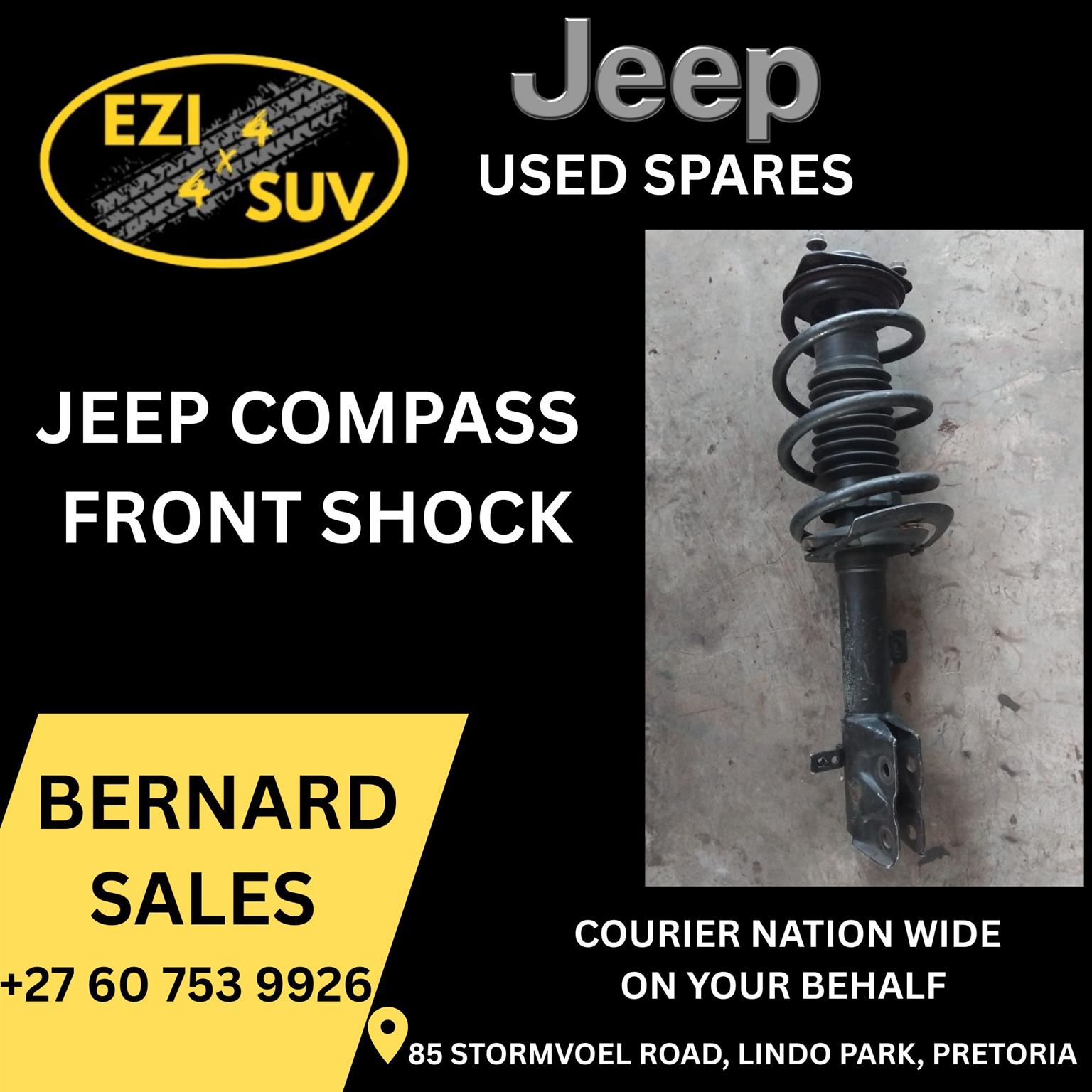 JEEP COMPASS USED FRONT SHOCK CONTACT F/PRICE - Private Seller JEEP COMPASS USED FRONT SHOCK CONTACT F/PRICE - Private Seller