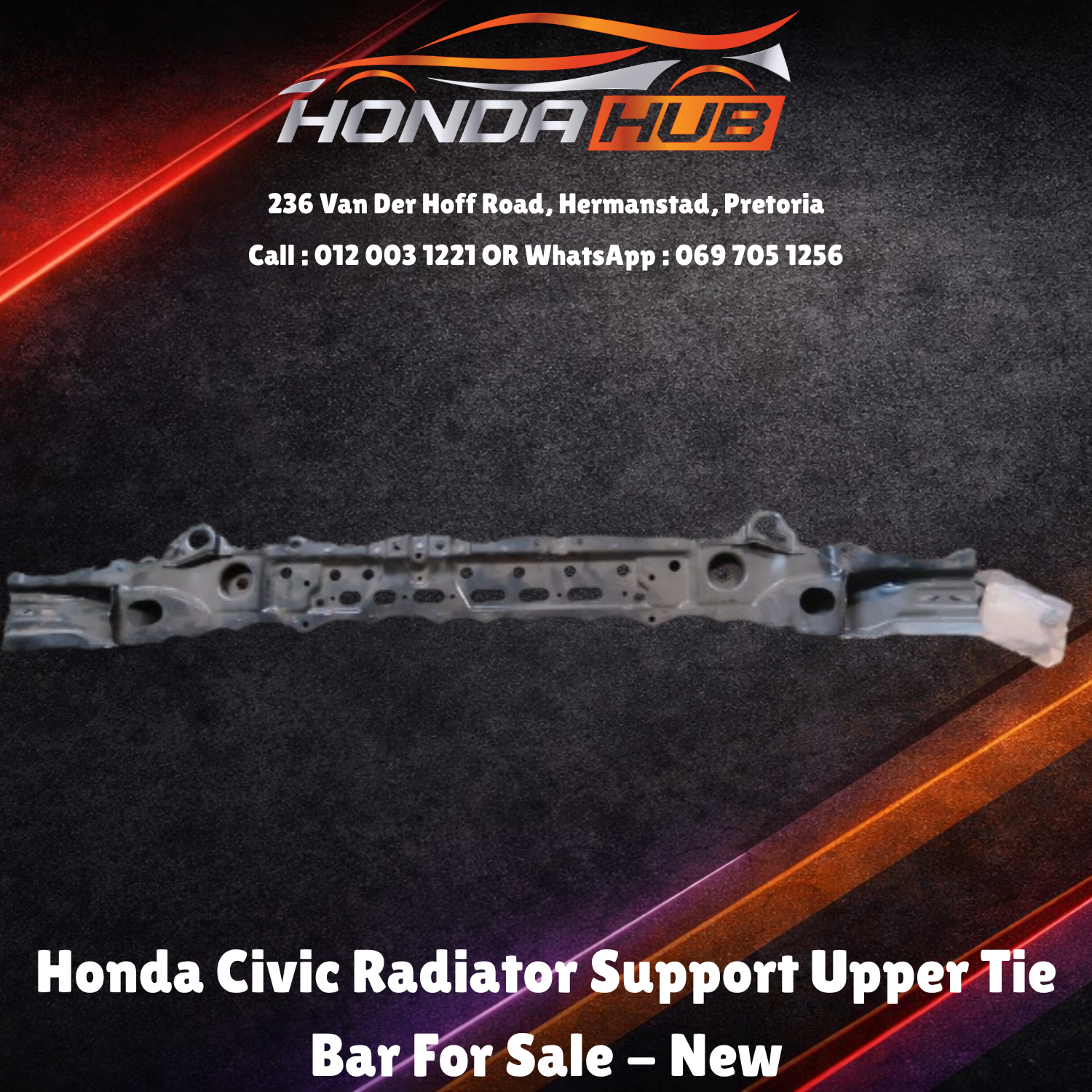 Honda Civic Radiator Support Upper Tie Bar For Sale - New - Private Seller Honda Civic Radiator Support Upper Tie Bar For Sale - New - Private Seller