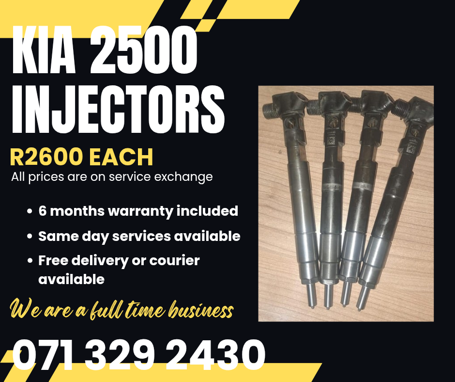 KIA 2500 INJECTORS FOR SALE WITH WARRANTY - Private Seller KIA 2500 INJECTORS FOR SALE WITH WARRANTY - Private Seller