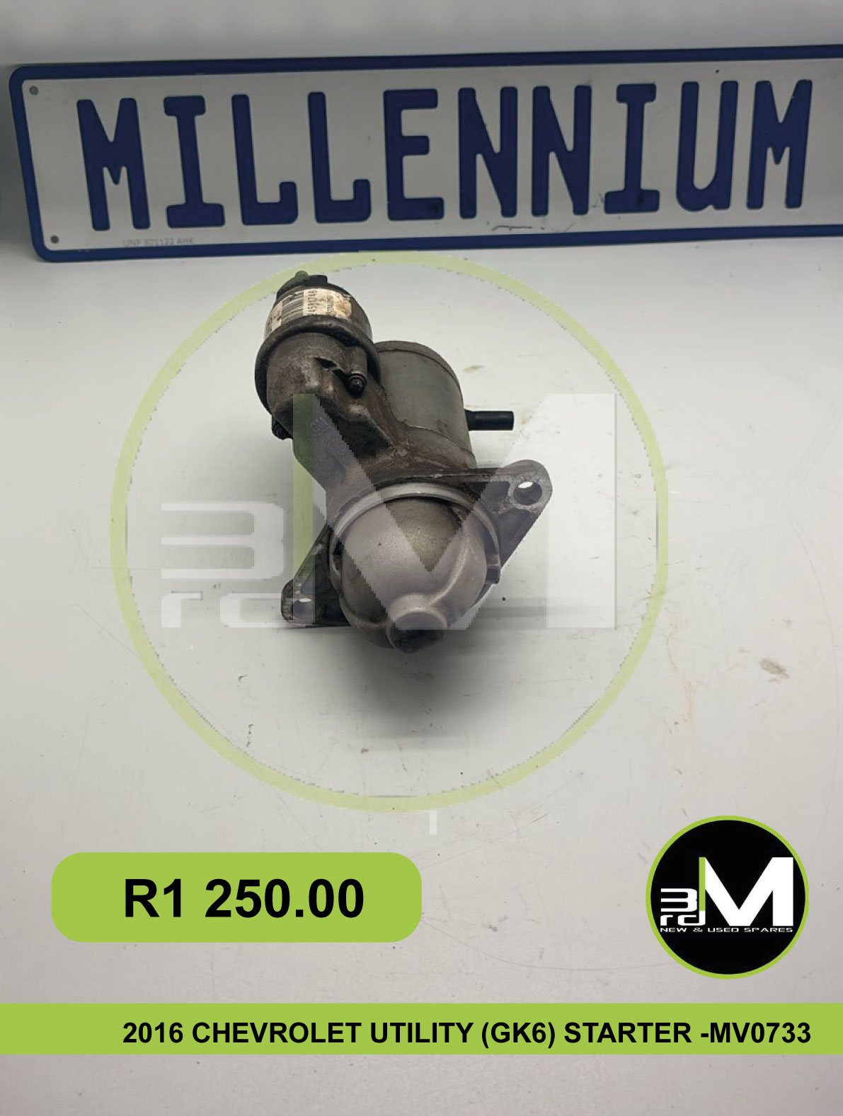 2016 CHEVROLET UTILITY (GK6) STARTER - MV0733 - Private Seller 2016 CHEVROLET UTILITY (GK6) STARTER - MV0733 - Private Seller