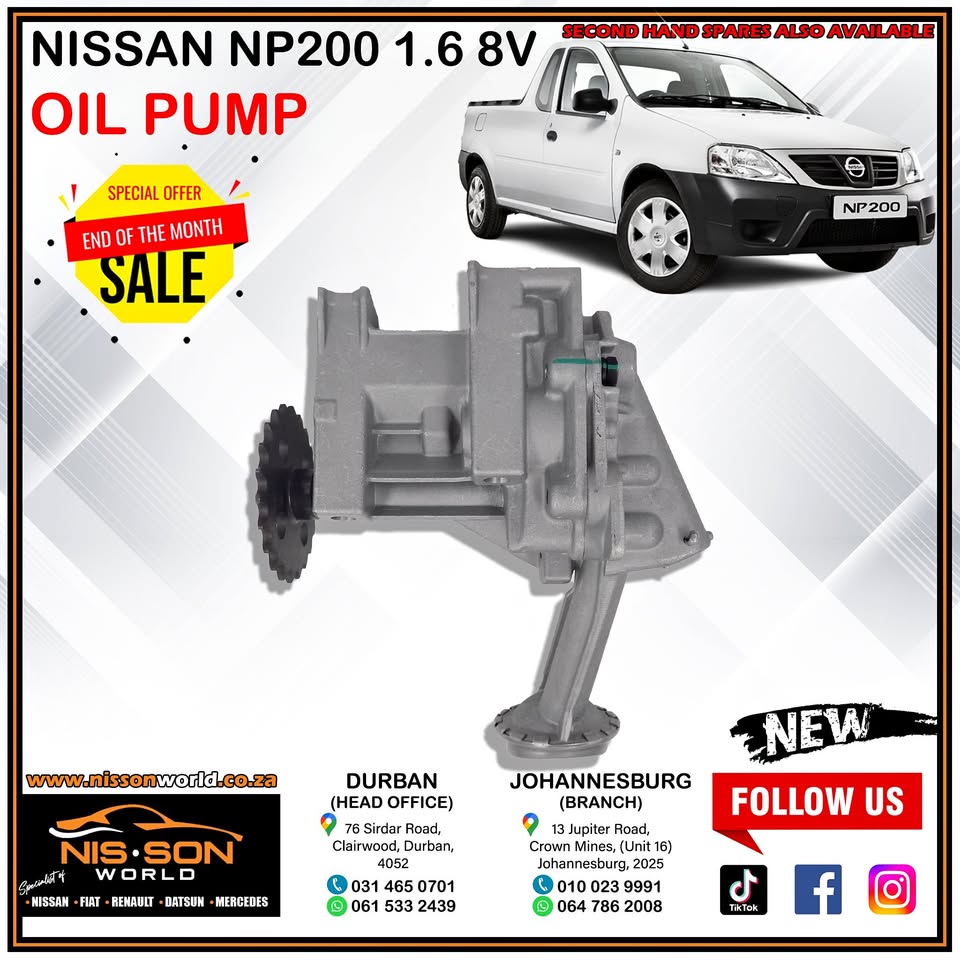 Nissan NP200 1.6 8V Oil Pump - Private Seller