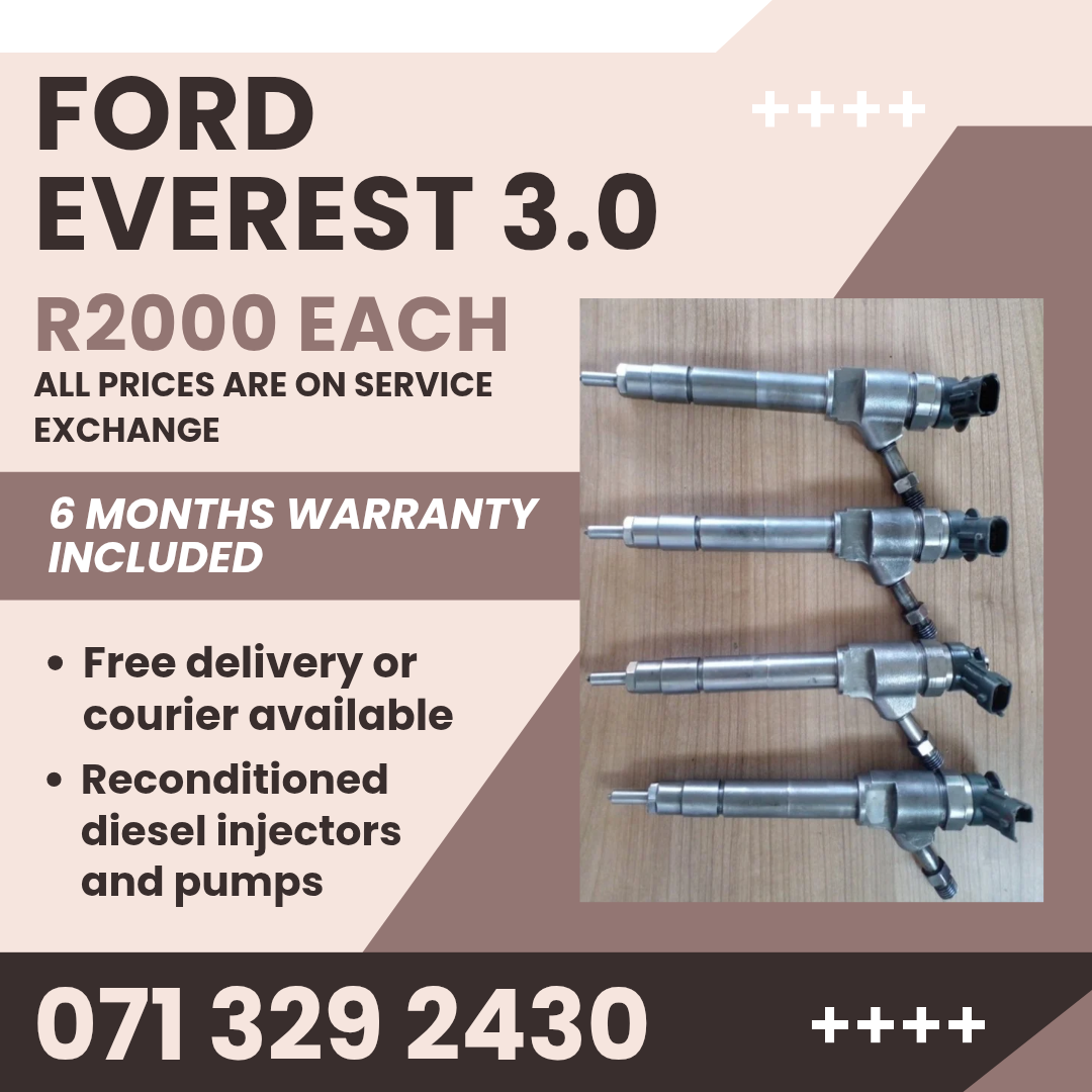 FORD EVEREST 3.0 INJECTORS FOR SALE WITH WARRANTY - Private Seller FORD EVEREST 3.0 INJECTORS FOR SALE WITH WARRANTY - Private Seller