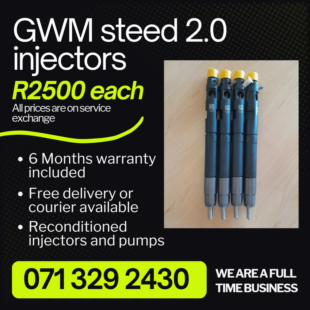 GWM STEED 2.0 INJECTORS FOR SALE WITH WARRANTY - Private Seller GWM STEED 2.0 INJECTORS FOR SALE WITH WARRANTY - Private Seller