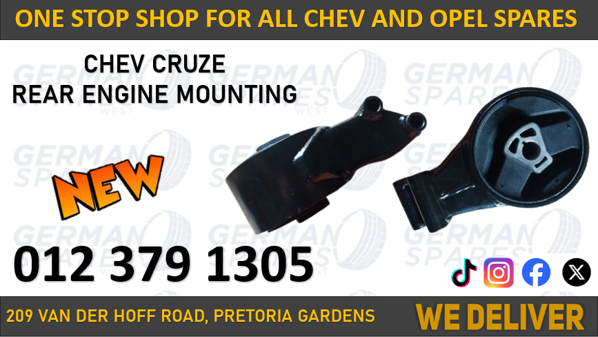 CHEV CRUZE NEW REAR ENGINE MOUNTING FOR SALE - Private Seller CHEV CRUZE NEW REAR ENGINE MOUNTING FOR SALE - Private Seller