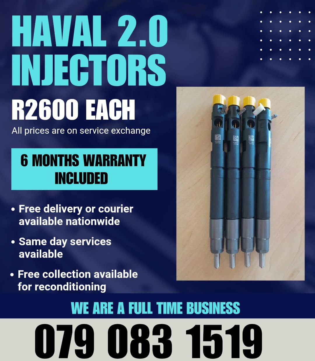 HAVAL 2.0 INJECTORS FOR SALE WITH WARRANTY - Private Seller HAVAL 2.0 INJECTORS FOR SALE WITH WARRANTY - Private Seller