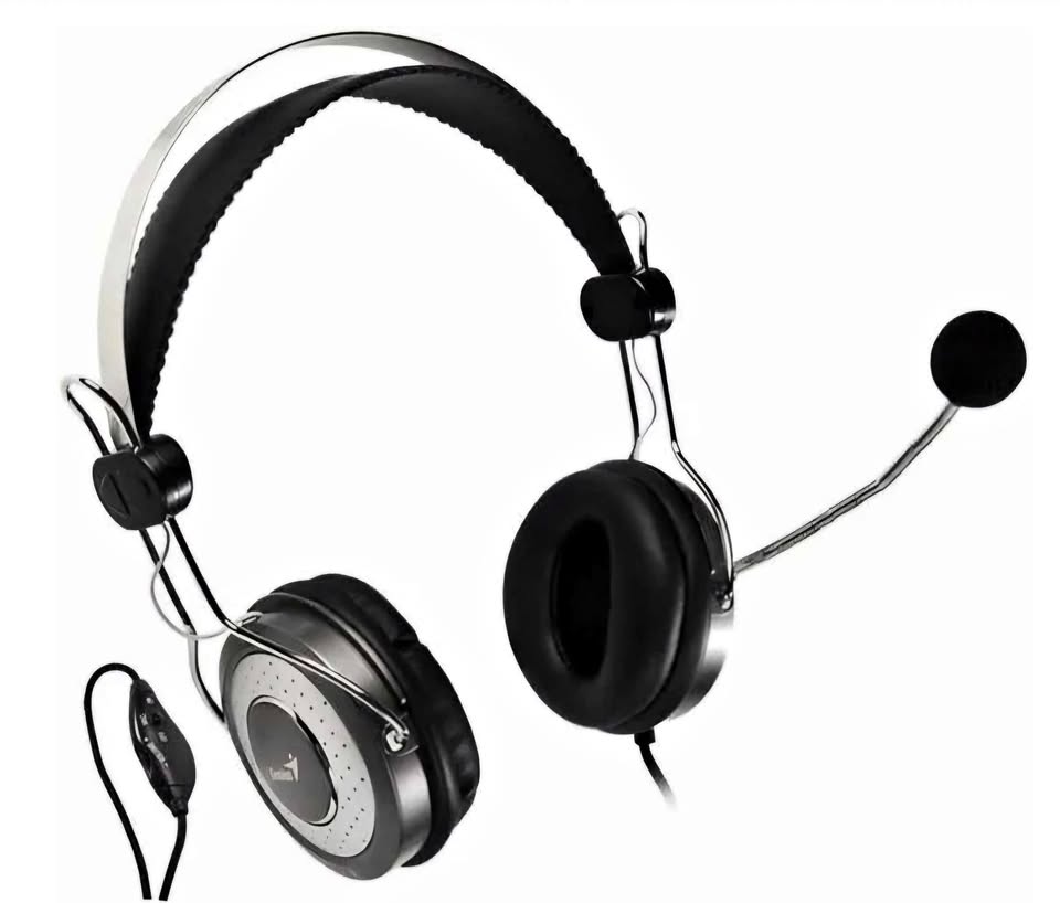Genius stero headset with noise canceling microphone Genius stero headset with noise canceling microphone