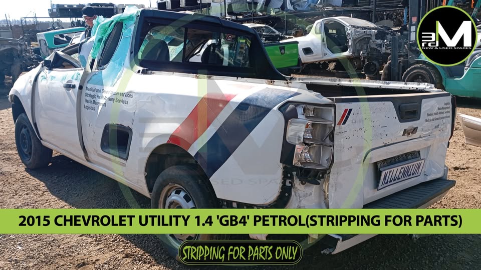 2015 Chevrolet Utility Club 1.4-Litre Petrol GB4 (STRIPPING FOR PARTS) - Private Seller 2015 Chevrolet Utility Club 1.4-Litre Petrol GB4 (STRIPPING FOR PARTS) - Private Seller